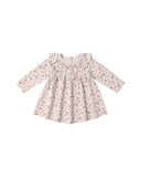 Ruffle Collar Jersey Dress - Garden