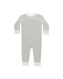 Zip Long Sleeve Sleeper - Blue Micro Stripe