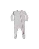 Bamboo Zip Footie - Snowmen