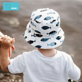 Cotton Sun Hat - Fish