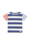 T-shirt stripe - Dusty Blue