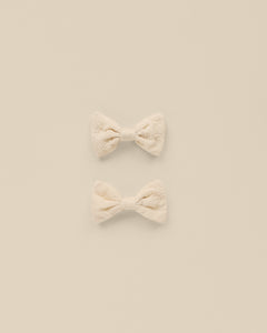 Little Bow Clip - Natural