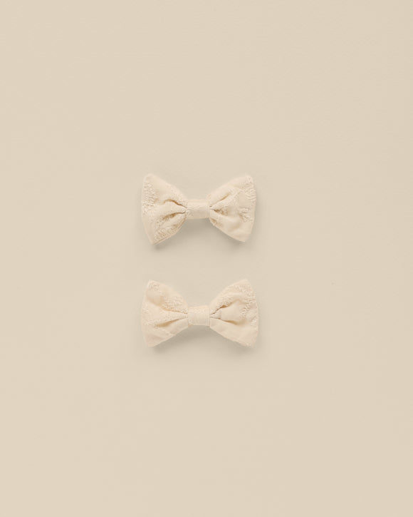 Little Bow Clip - Natural