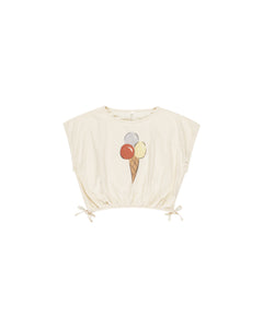 Cropped Cinched Tee - Gelato