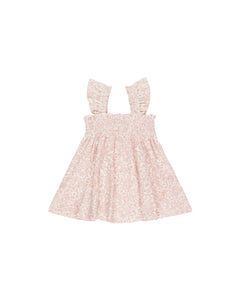 Smocked Jersey Dress - Pink Blossom