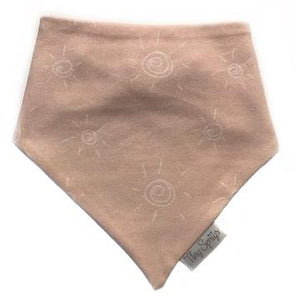 Organic Drool Bib - Beige Suns