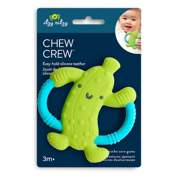 Chew Crew Silicone Handle Teether - Pickle