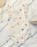Scoop Back One-Piece Swimsuit - Confetti Hearts
