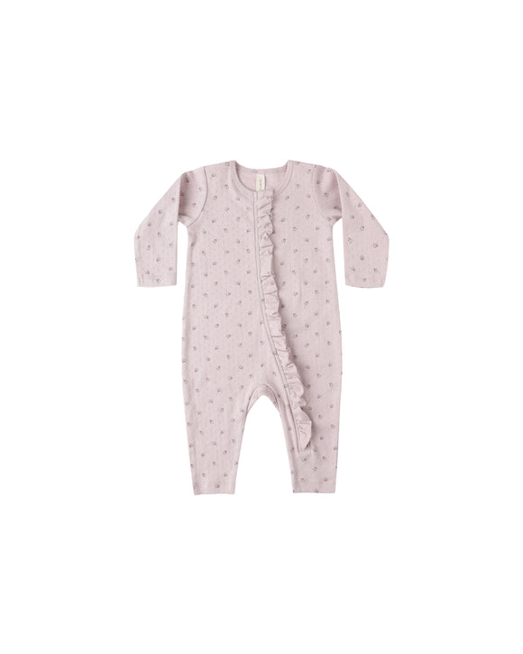 Ruffle Jumpsuit - Lilac Ditsy