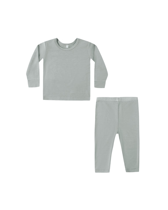 Bamboo Pajama Set - Steel Blue