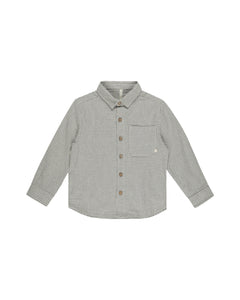 Collared Long Sleeve Shirt - Forest Gingham