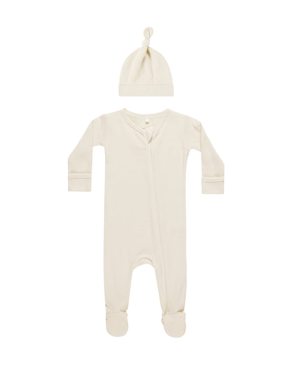 Waffle Pajama Sleep Set - Natural