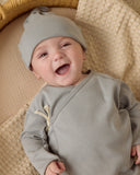 Knotted Baby Hat - Steel Blue