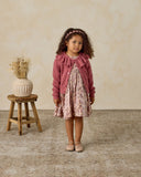 Ruffle Cardigan - Raspberry