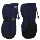 Long Cuff Mittens with Clip - Navy