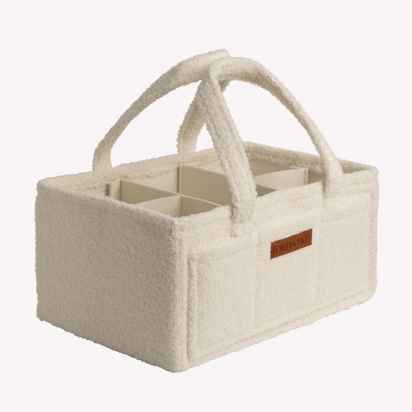 Teddy Diaper Caddy - White
