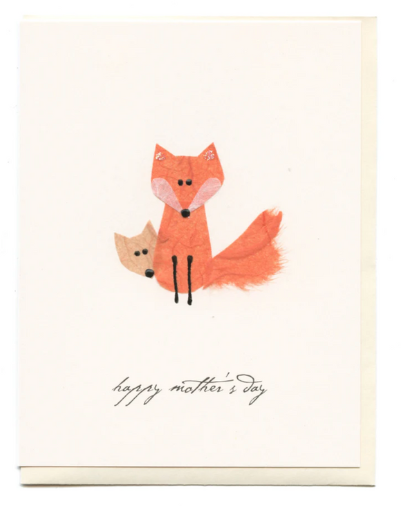 Flaunt Cards Mother's Day Foxes
