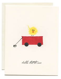 Flaunt Cards Baby Red Wagon