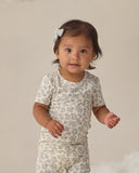 Bamboo Short Sleeve Pajama Set - Blue Floral