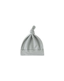 Knotted Baby Hat - Steel Blue