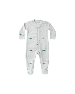 Zip Long Sleeve Sleeper Footie - Narwhals