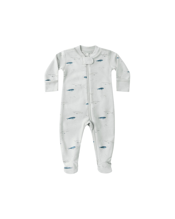 Zip Long Sleeve Sleeper Footie - Narwhals