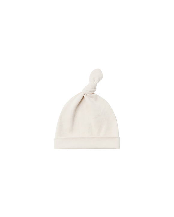 Knotted Baby Hat - Natural