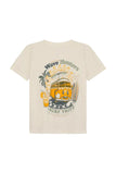 T-shirt - Bus Backprint - Egret