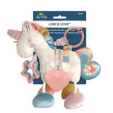 Link & Love Activity Plush Silicone Teether Toy - Unicorn