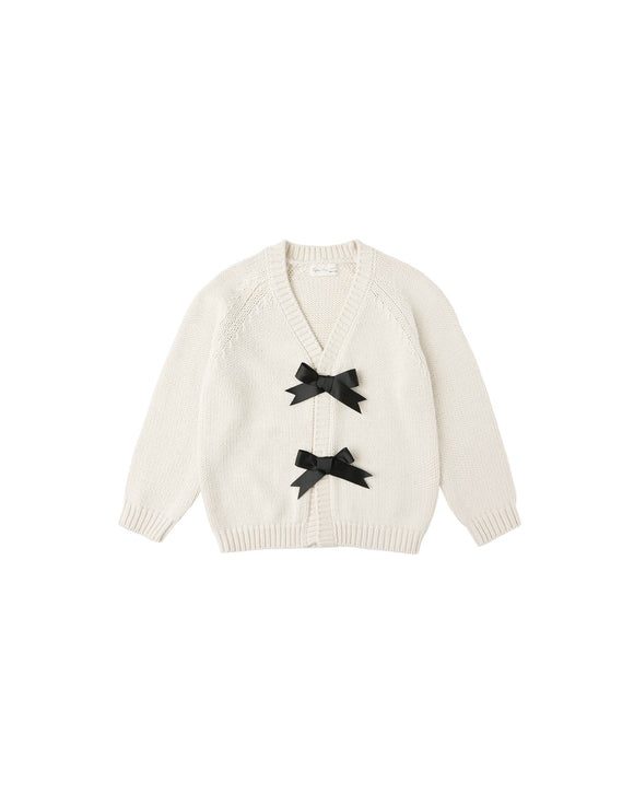 Bow Cardigan - Natural