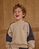 Paneled Sweatshirt - Stone