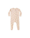 Bamboo Zip Footie - Reindeer