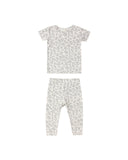 Bamboo Short Sleeve Pajama Set - Blue Floral