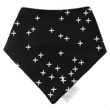 Organic Drool Bib - Monochrome Stars