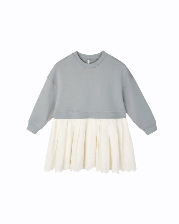 Sweatshirt Dress - Dusty Blue