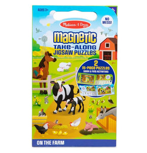 Melissa & Doug Take Along Magnetic Jigsaw Puzzles - On the Farm