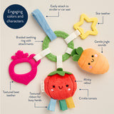 Bitsy Busy Ring Teething Activity Toy - Veggie