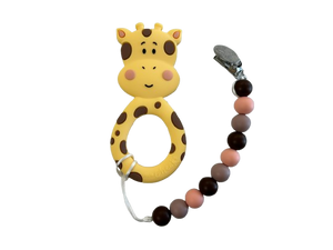 Wee Bears Teether Set with Clip - Giraffe