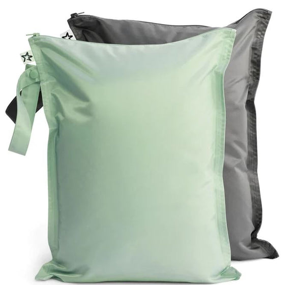 Mess-Proof Wet Bag 2 Pk - Sage & Charcoal