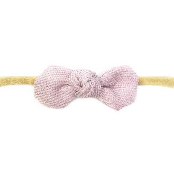 BWisp Corduroy Knot Headband -Lilac