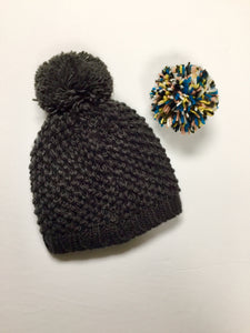 Bedford Road Knitted Beanie w/ Pom