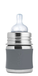 Stainless Steel Infant Bottle - Slate Sleeve