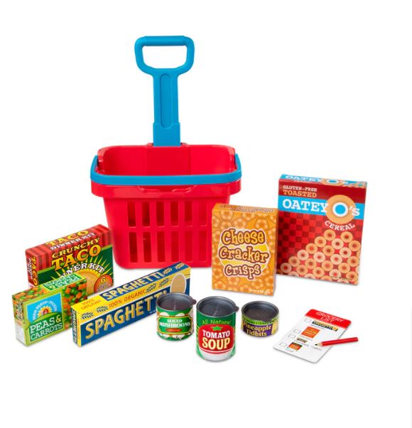 Melissa & Doug Grocery Basket Play Set