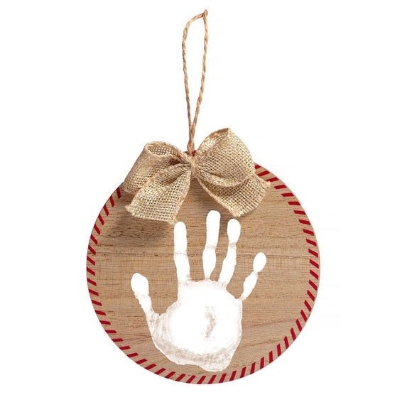 Pearhead Holiday Fill in Print Ornament