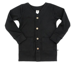 Bamboo Cotton Cardigan - Black