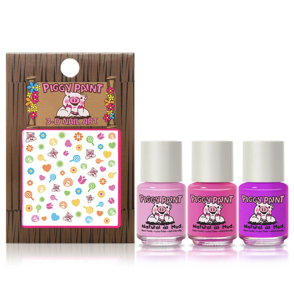 Piggy Paint Nail Polish Mini - Rainbow Party Gift Set