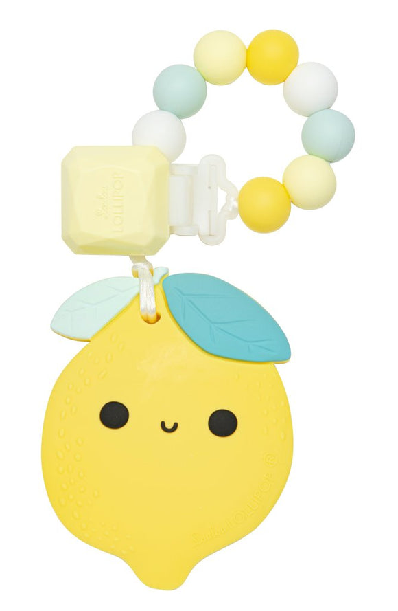Teether with Clip - Lemon