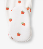 Footed Sleeper - Ruffle Bum - Ditsy Strawberries