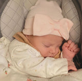 Newborn Hat - Bow - Pink