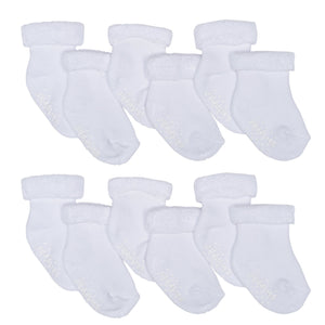 Juddlies Infant Socks 6pk - White